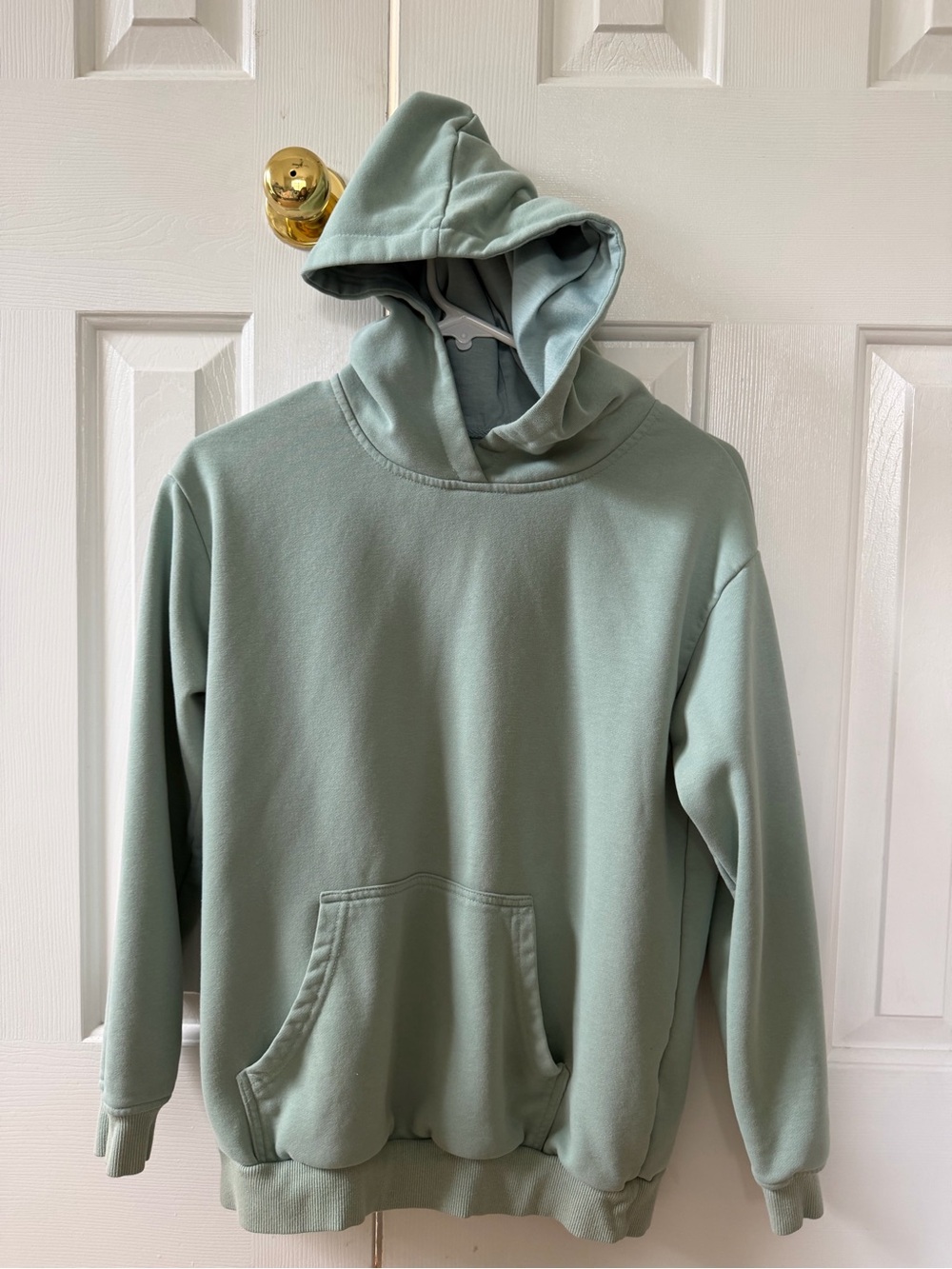 Women's Sage Green Pullover Hoodie - Casual Everyday Hoodie